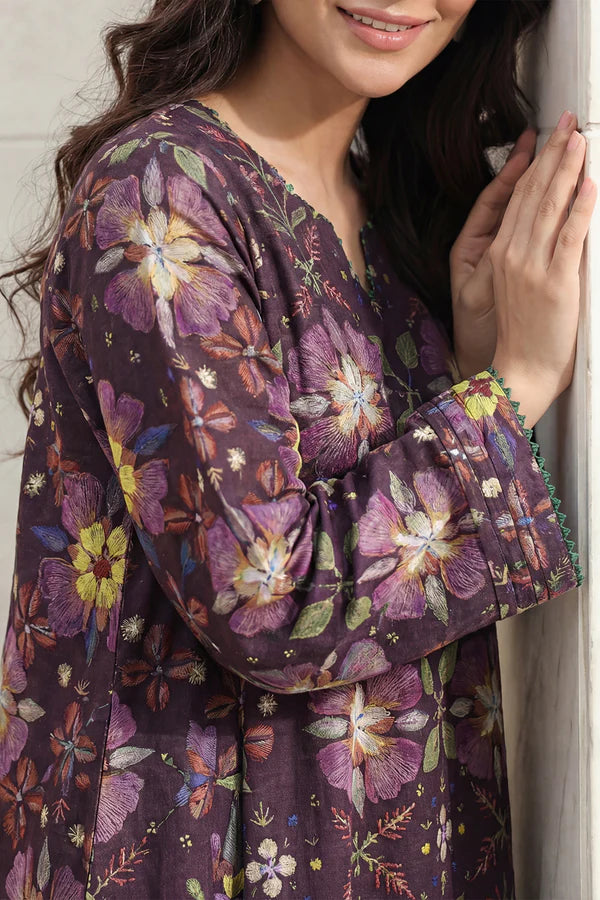 Unstitched Printed Lawn 2 Piece (Shirt/Trouser)