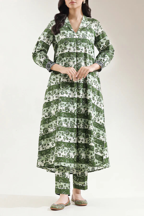 Unstitched Printed Lawn 2 Piece (Shirt/Trouser)
