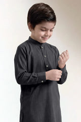 Solid Wash N Wear Stitched 2 Piece (Shirt/Trouser) For Boys