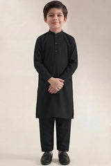 Solid Wash N Wear Stitched 2 Piece (Shirt/Trouser) For Boys