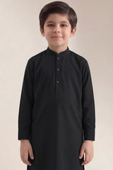 Solid Wash N Wear Stitched 2 Piece (Shirt/Trouser) For Boys