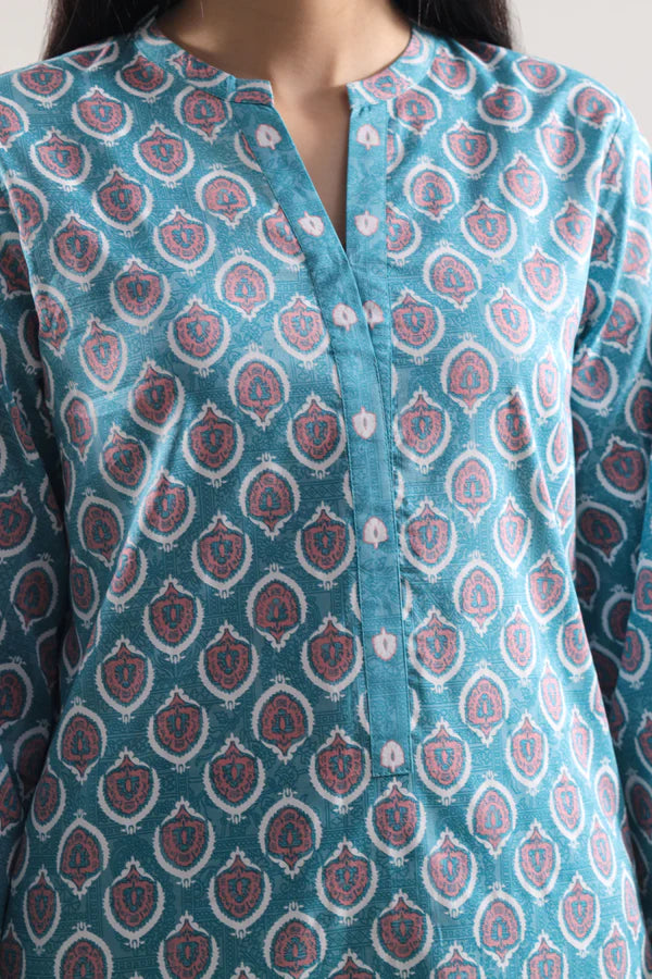 Unstitched Printed Lawn 3 Piece