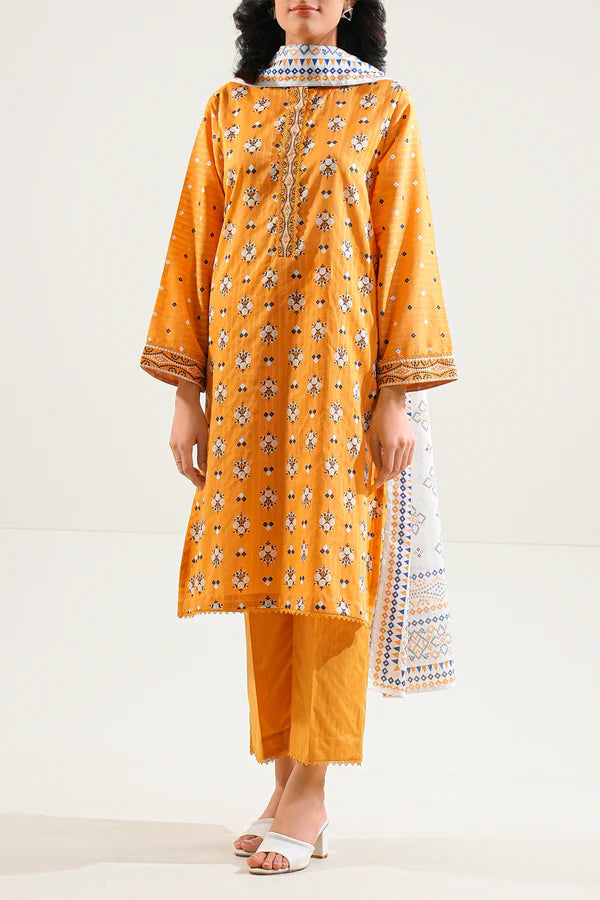 Printed Embroidered Lawn Stitched 2 Piece (Shirt/Trouser)