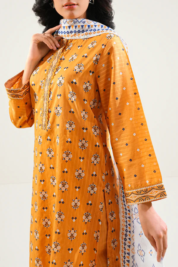 Printed Embroidered Lawn Stitched 2 Piece (Shirt/Trouser)