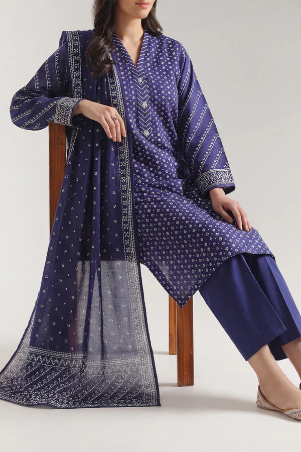 Printed Lawn Stitched 3 Piece