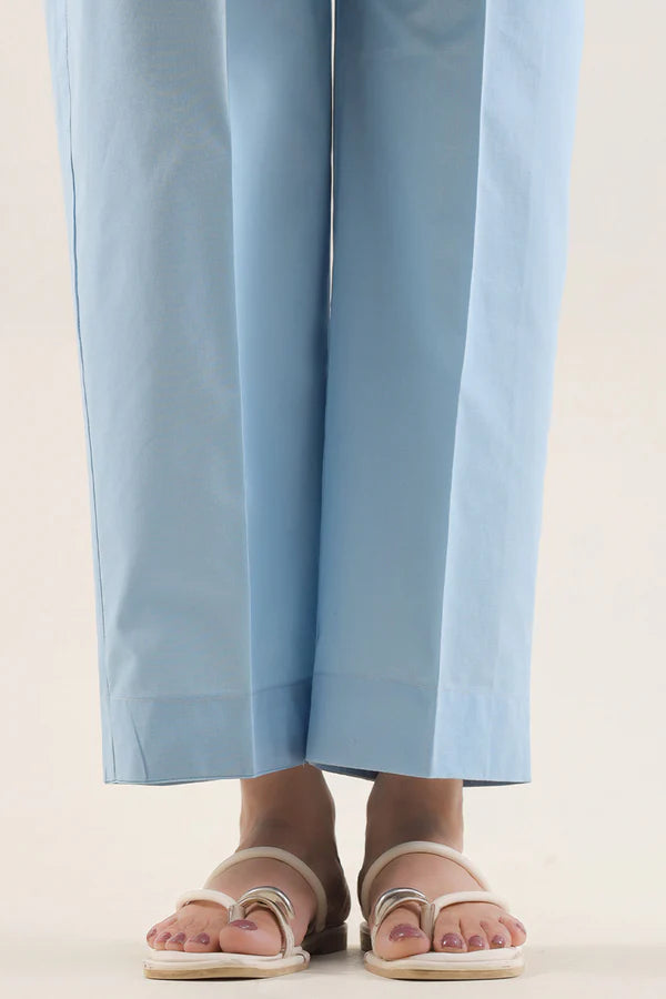 Solid Embroidered Poplin Stitched 2 piece (Shirt/Trouser)