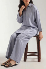 Solid Smooth Flow Stitched 2 Piece (Shirt/Trouser)