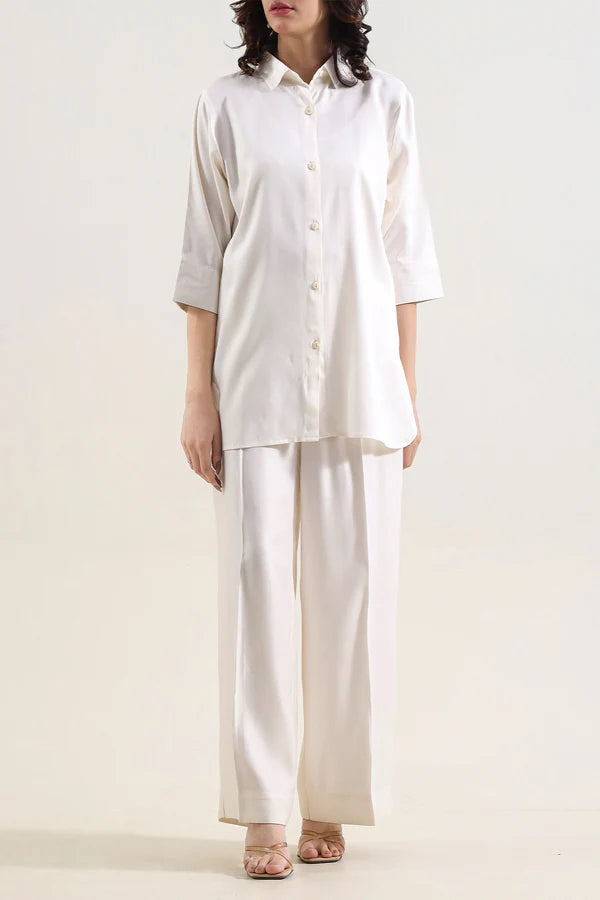 Solid Smooth Flow Stitched 2 Piece (Shirt/Trouser)