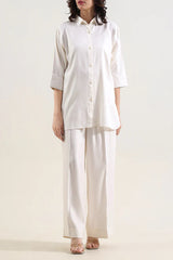 Solid Smooth Flow Stitched 2 Piece (Shirt/Trouser)