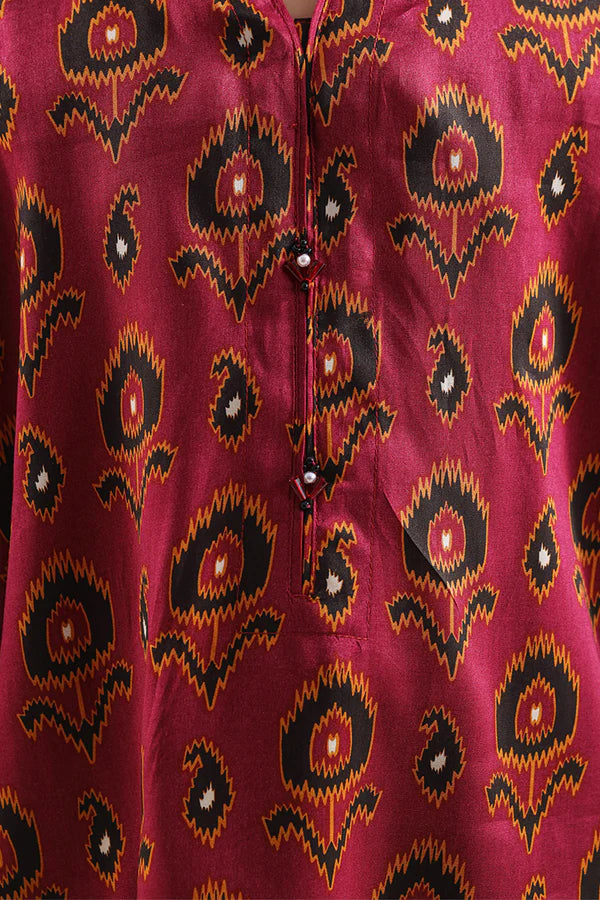 Printed Arabic Lawn Stitched 2 Piece (Shirt/Trouser) For Kids