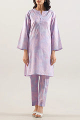 Printed Self Strip Lawn Stitched 2 Piece (Shirt/Trouser)