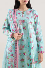 Printed Lawn Stitched 3 Piece