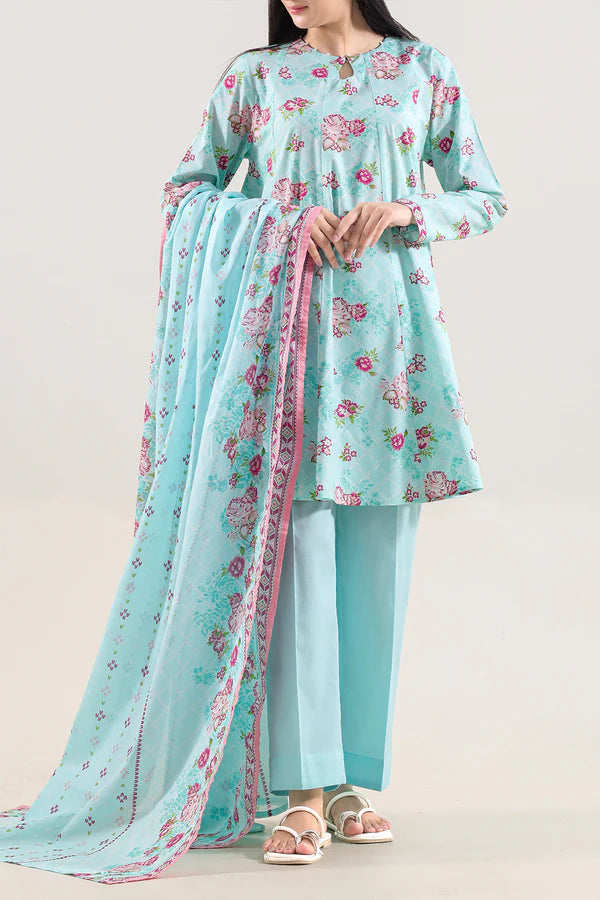 Printed Lawn Stitched 3 Piece