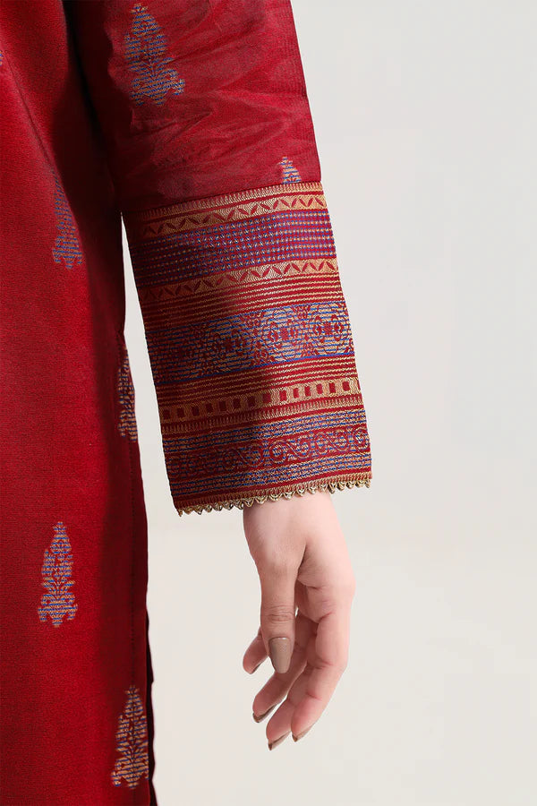 Cotton Jacquard Stitched 3 Piece
