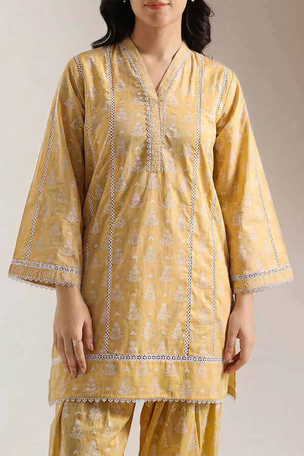 Printed Lawn Stitched 2 Piece (Shirt/Trouser)