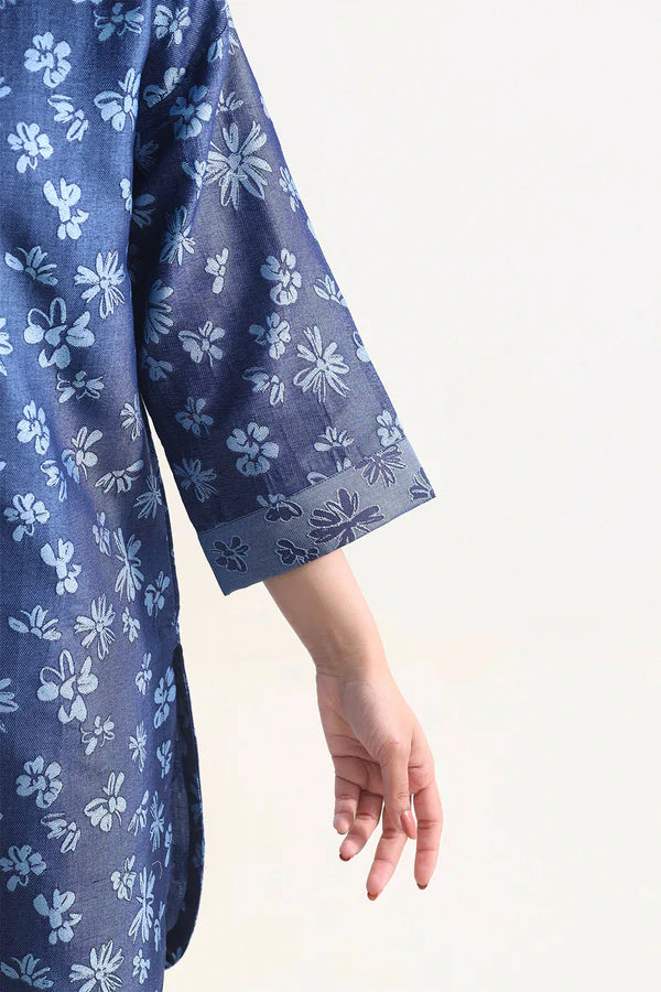Cotton Jacquard Stitched 2 Piece (Shirt/Trouser)