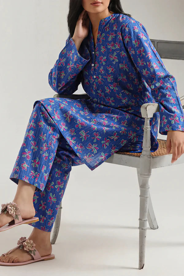 Printed Lawn Stitched 2 Piece (Shirt/Trouser)