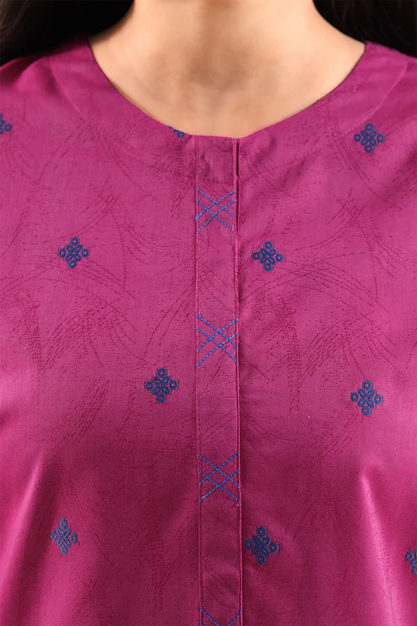 Cotton Jacquard Stitched 2 Piece (Shirt/Trouser)