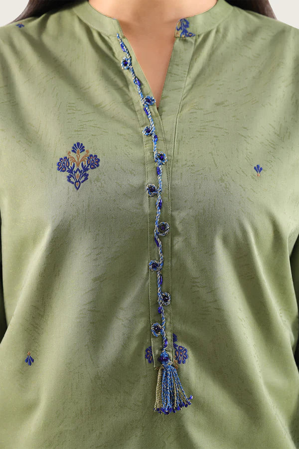 Cotton Jacquard Stitched 2 Piece (Shirt/Trouser)