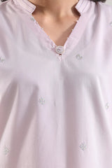 Solid Embroidered Poplin Stitched 2 piece (Shirt/Trouser)