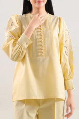 Solid Embroidered Poplin Stitched 2 piece (Shirt/Trouser)