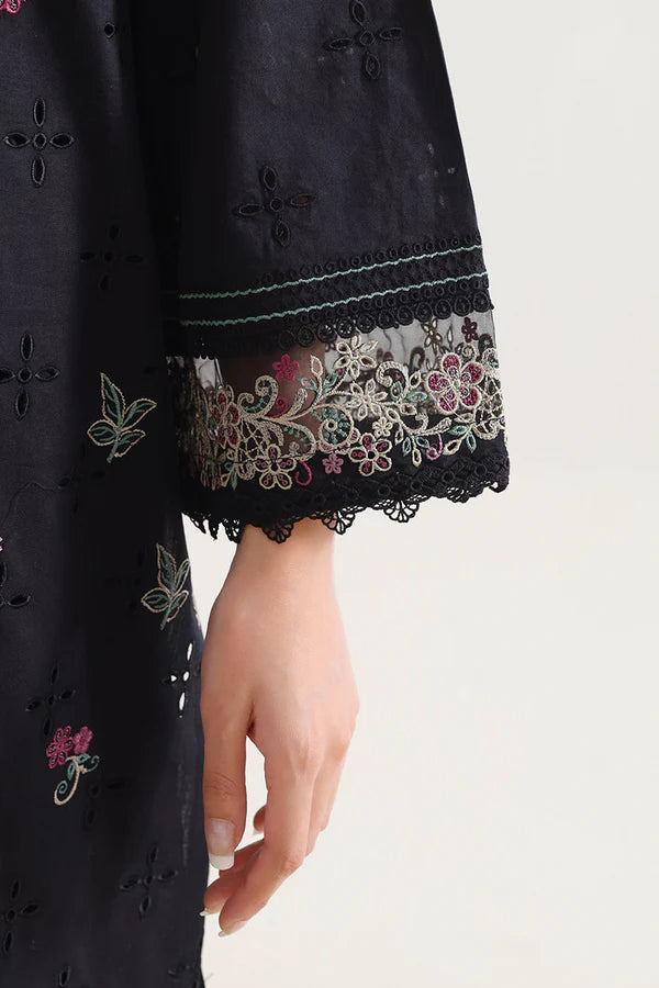 Solid Embroidered Cambric Stitched 2 Piece (Shirt/Trouser)