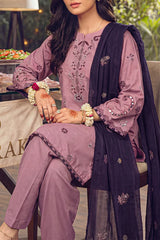 Solid Embroidered Cambric Stitched 2 Piece (Shirt/Trouser)