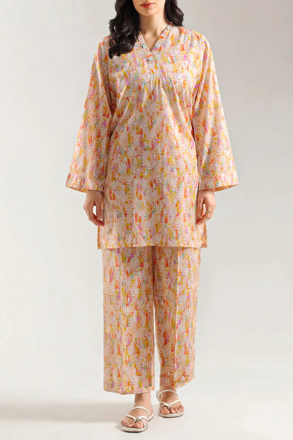 Printed Lawn Stitched 2 Piece (Shirt/Trouser)