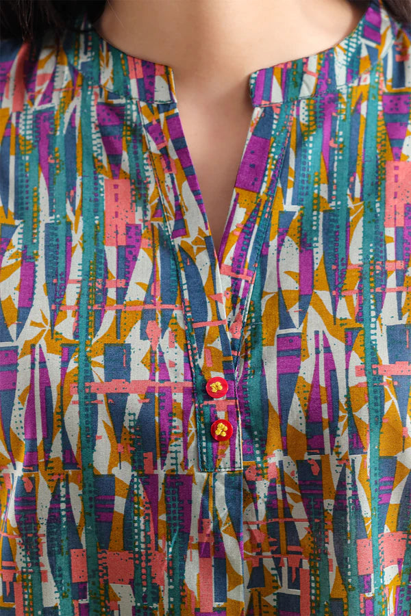 Printed Lawn Stitched 2 Piece (Shirt/Trouser)
