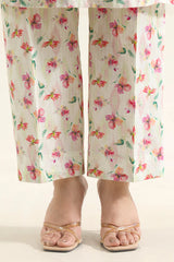 Printed Embroidered Self Strip Lawn Stitched 2 Piece (Shirt/Trouser)