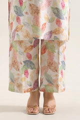 Printed Embroidered Self Strip Lawn Stitched 2 Piece (Shirt/Trouser)