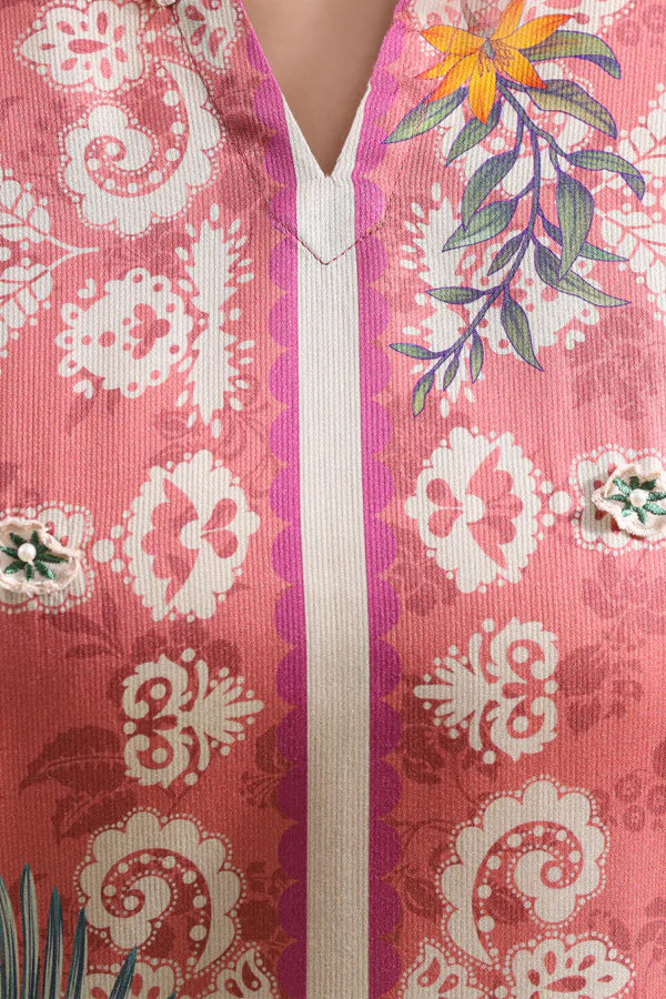 Printed Corduroy Stitched 2 Piece (Shirt/Trouser)