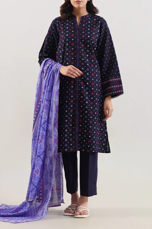 Printed Lawn Stitched 3 Piece