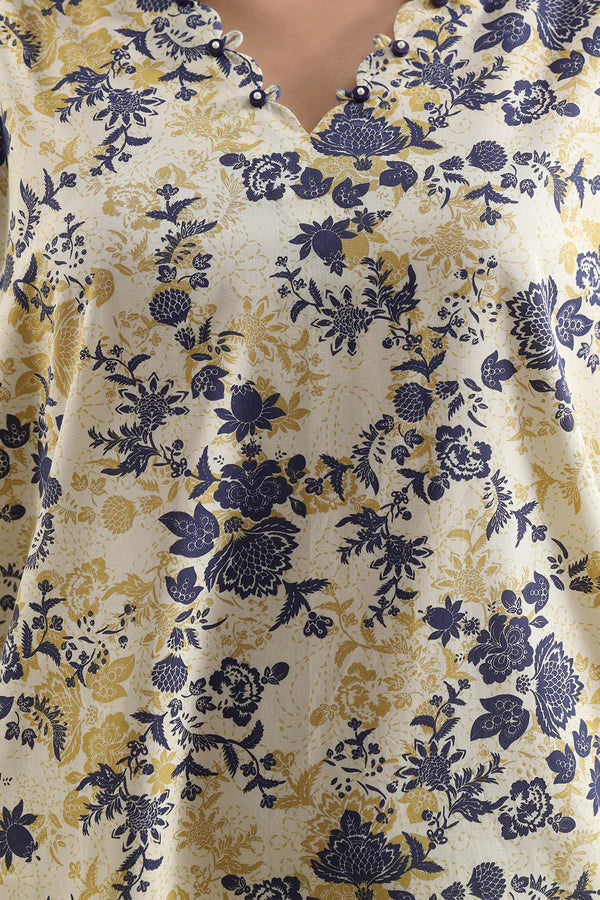 Unstitched Printed Lawn 3 Piece