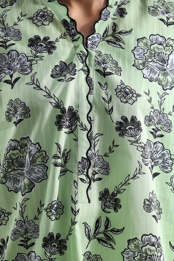 Unstitched Printed Self Strip Lawn 3 Piece