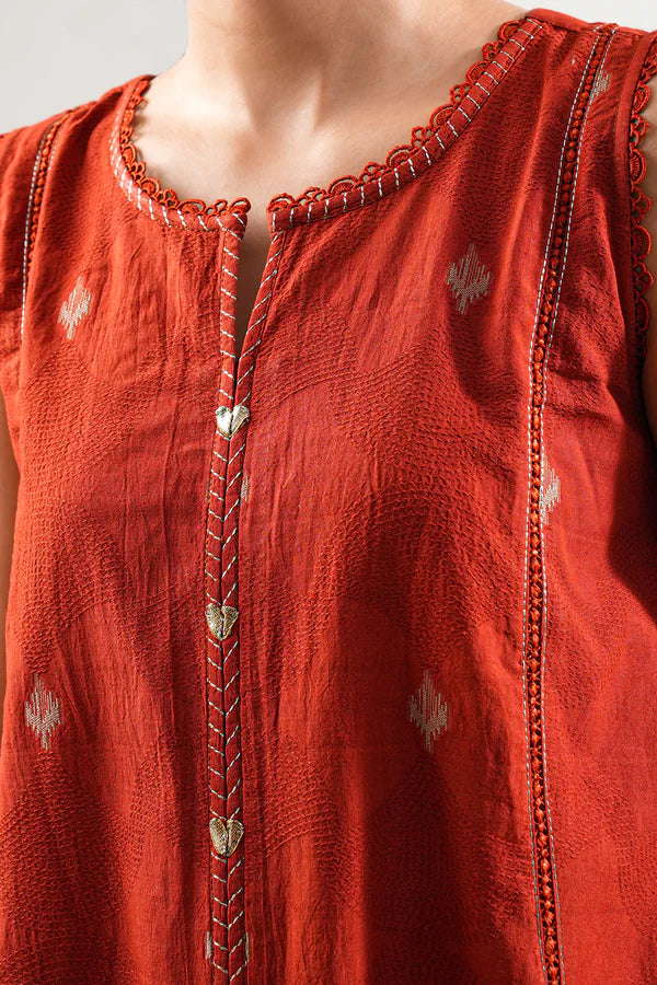 Unstitched Jacquard Cotton 2 Piece (Shirt/Trouser)