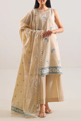 Unstitched Jacquard Cotton 3 Piece