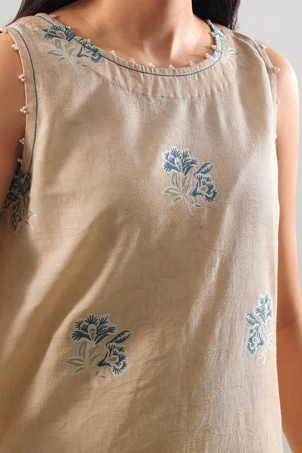 Unstitched Jacquard Cotton 3 Piece