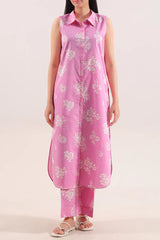 Unstitched Printed Self Strip Lawn 2 Piece (Shirt/Trouser)